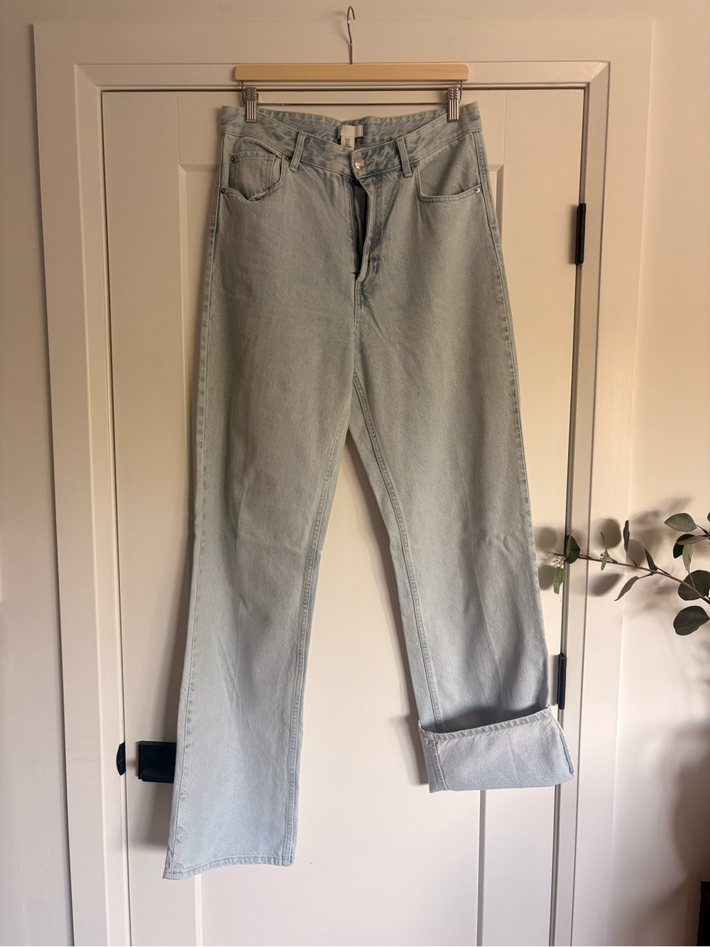 H&M Light Blue Straight Leg Jeans
